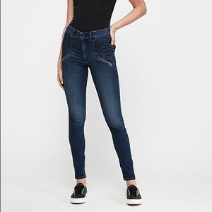 Express High Waisted Moto Jeans